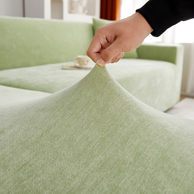 雪尼尔防猫抓全包沙发套罩弹力防滑四季通用沙发垫防尘盖布巾纯色