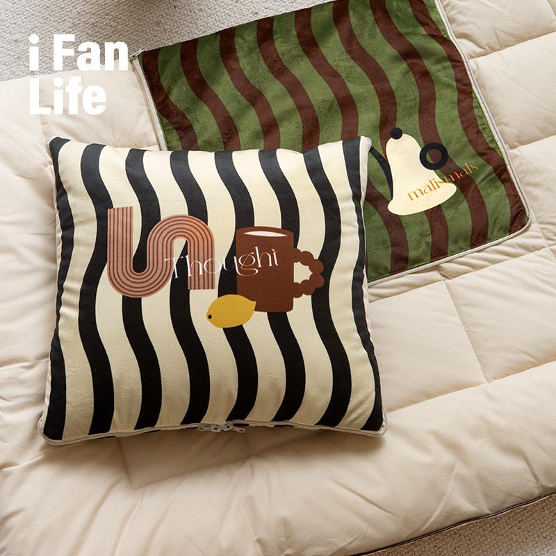 范店几何印象高档抱枕汽车用被子两用车内车载2025新款车内高端毯