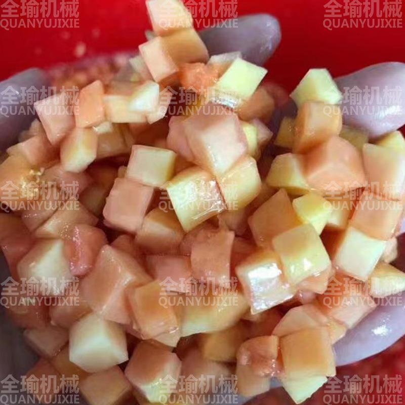 304不锈钢大蒜切丁机蒜头切蒜蓉丁机切蒜粒机产量大效率高切蒜机