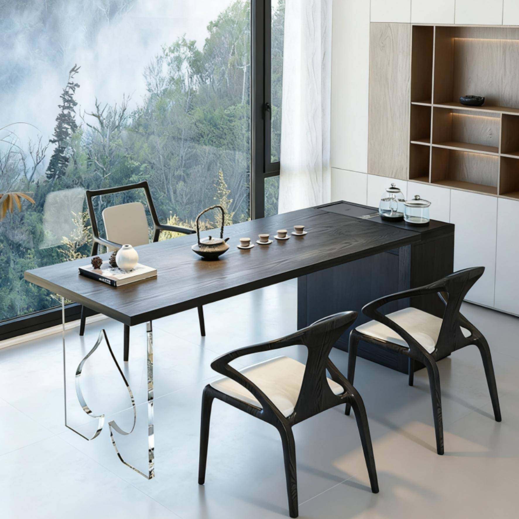 实木茶桌带茶盘烧水壶阳台泡茶桌宋代美学办公室茶书桌一体三用,商业/办公家具,茶台/茶桌,淘宝优惠券,粉丝福利购,淘宝优惠卷