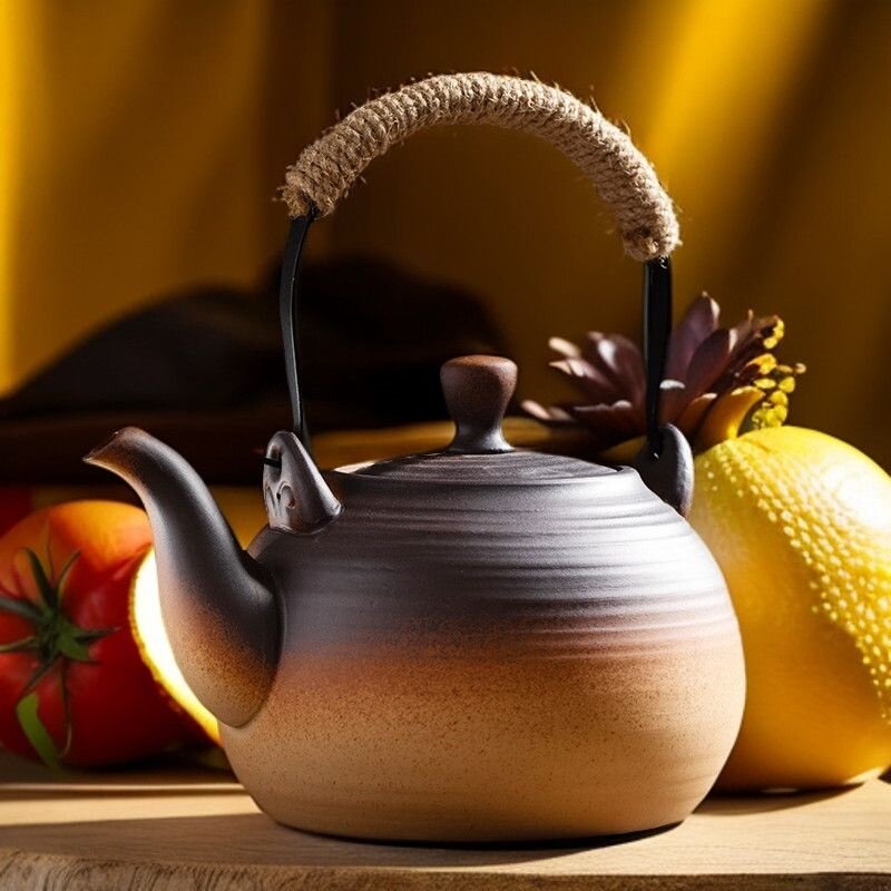 花茶煮茶器电磁炉耐高温炭火陶瓷烧水壶燃气灶户外露营烧水壶防爆