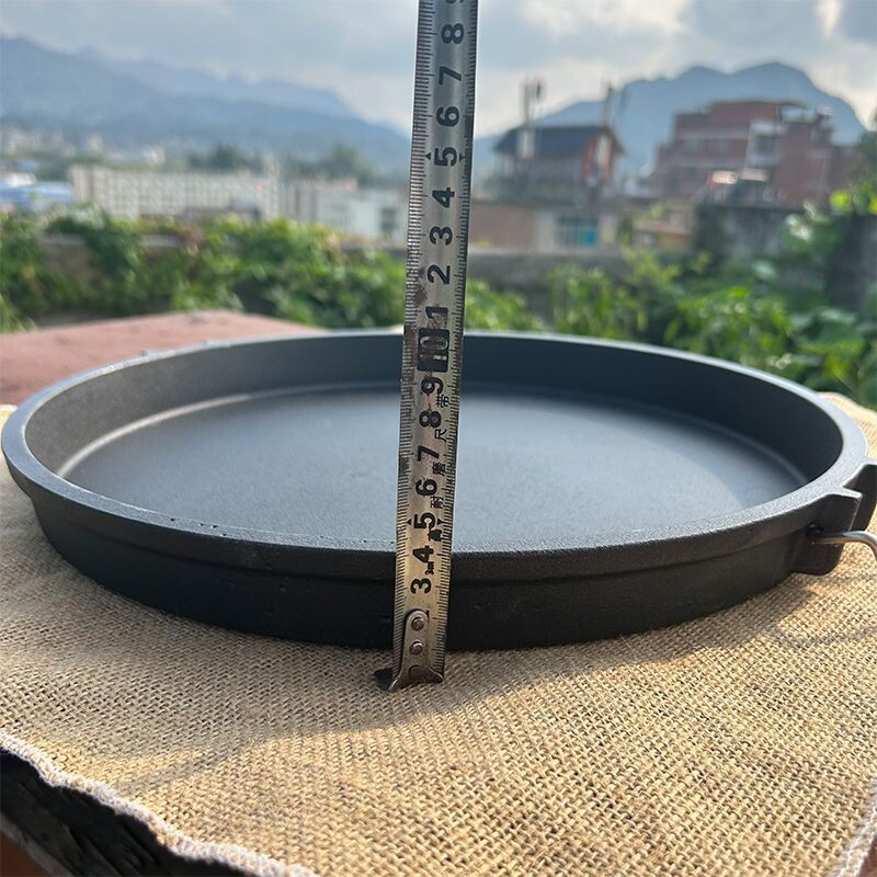 贵州铸铁平底烙锅 生铁锣锅煎锅平底锅 加厚烙饼煎饼