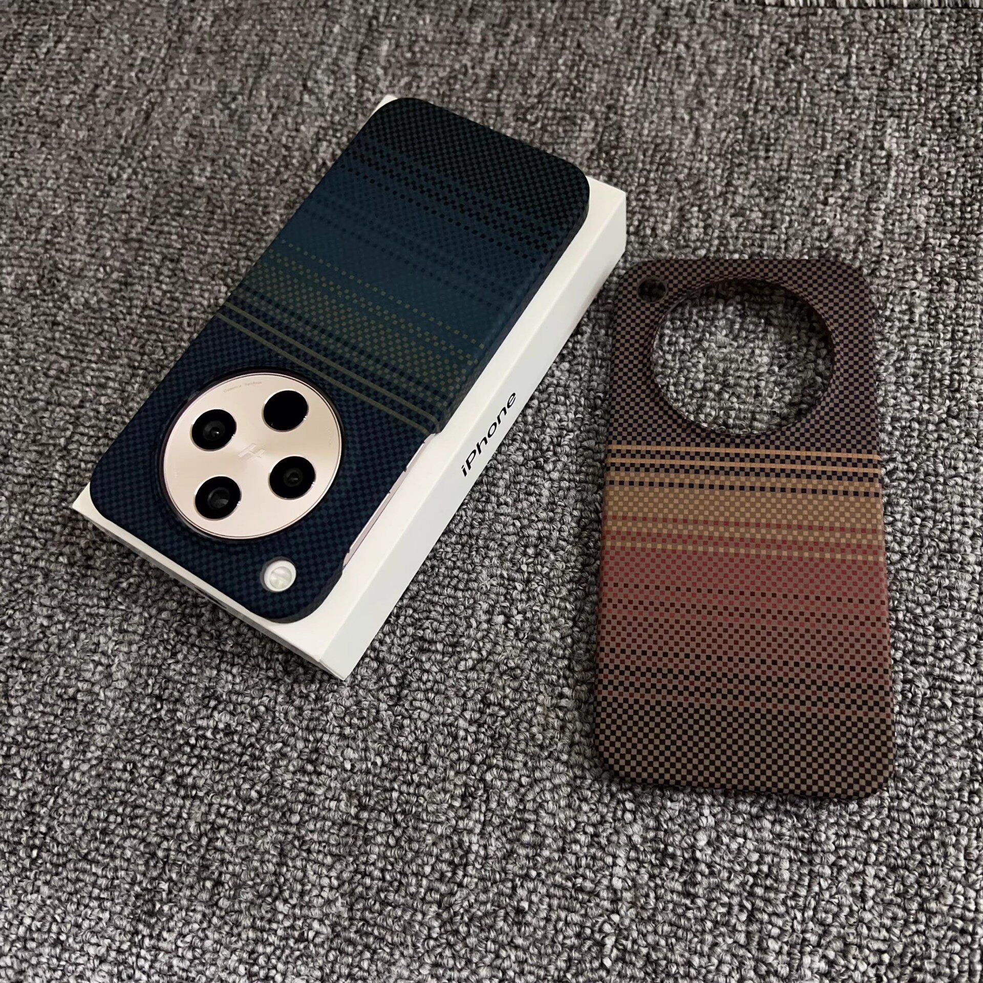 适用OPPOFindX8S碳纤维纹手机壳