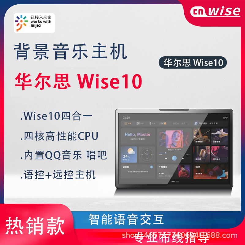 华尔思wise10智能背景音乐主机
