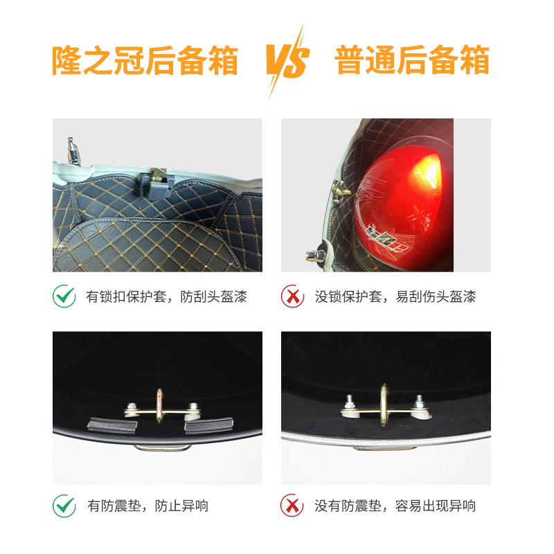 适用本田塔帕100后尾箱改装WH100T-2C/5摩托尾架载物后备箱配件