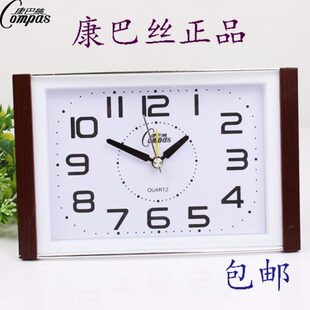 康巴丝桌面闹钟台表床头时钟学生创意普通静音大字体老人清晰座钟