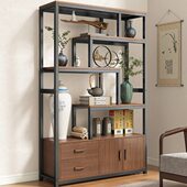 铁艺博古架现代简约新中式 隔断摆件架多宝阁茶叶展示柜茶室置物架