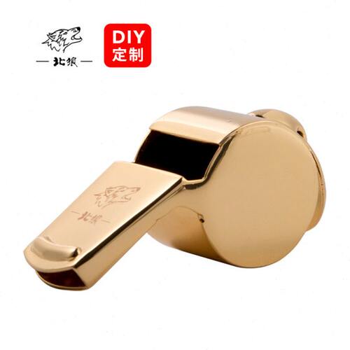 北狼户外求生哨子纯铜体育动运大音量指挥口哨中高音频镀真金/066