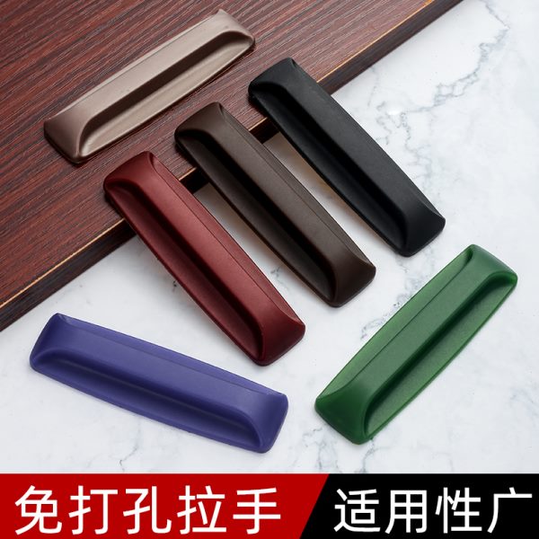 #门把手免打孔窗户辅助粘贴式衣柜拉手器粘胶阳台玻璃推拉