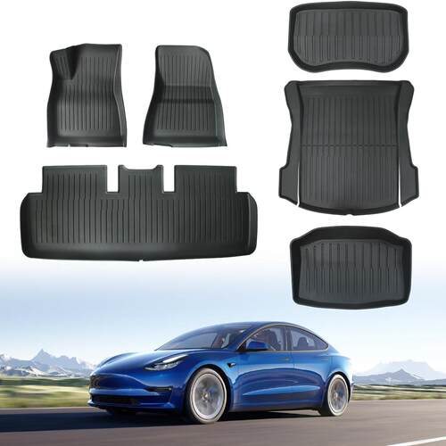 特斯拉注塑脚垫TPE右舵全包围