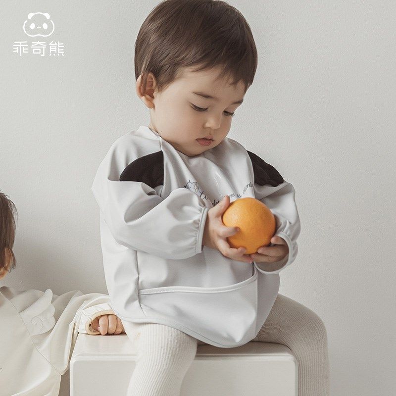 乖奇熊宝宝长袖反穿衣四季饭兜防水防脏婴儿吃饭罩衣春秋儿童围兜,童装/婴儿装/亲子装,反穿衣/罩衣,淘宝优惠券,粉丝福利购,淘宝优惠卷