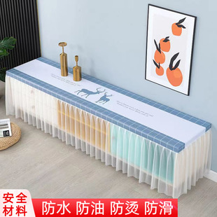 防油防水防烫免洗pvc茶几桌布电视柜盖布 全包电视柜套防尘罩新款