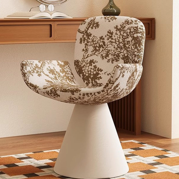 中古风梳妆台凳子卧室女生化妆椅子网红轻奢感梳妆凳靠背复古