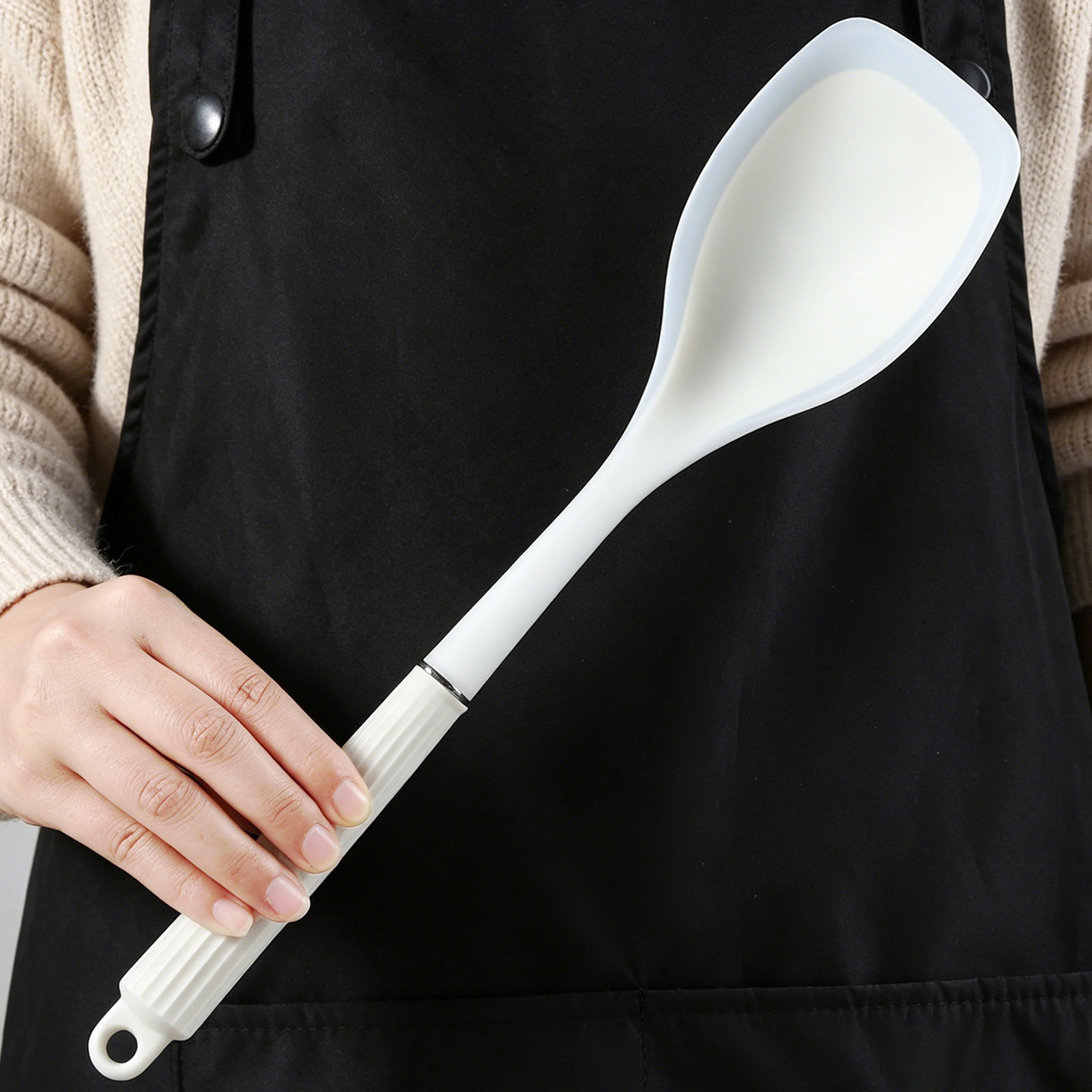 出口原单库存 硅胶二合一铲勺 家用多功能锅铲 食品级舀汁汤勺子