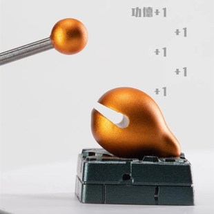 木鱼键帽功电子木鱼机械键盘电竞立体键帽创意搞怪键帽送礼客