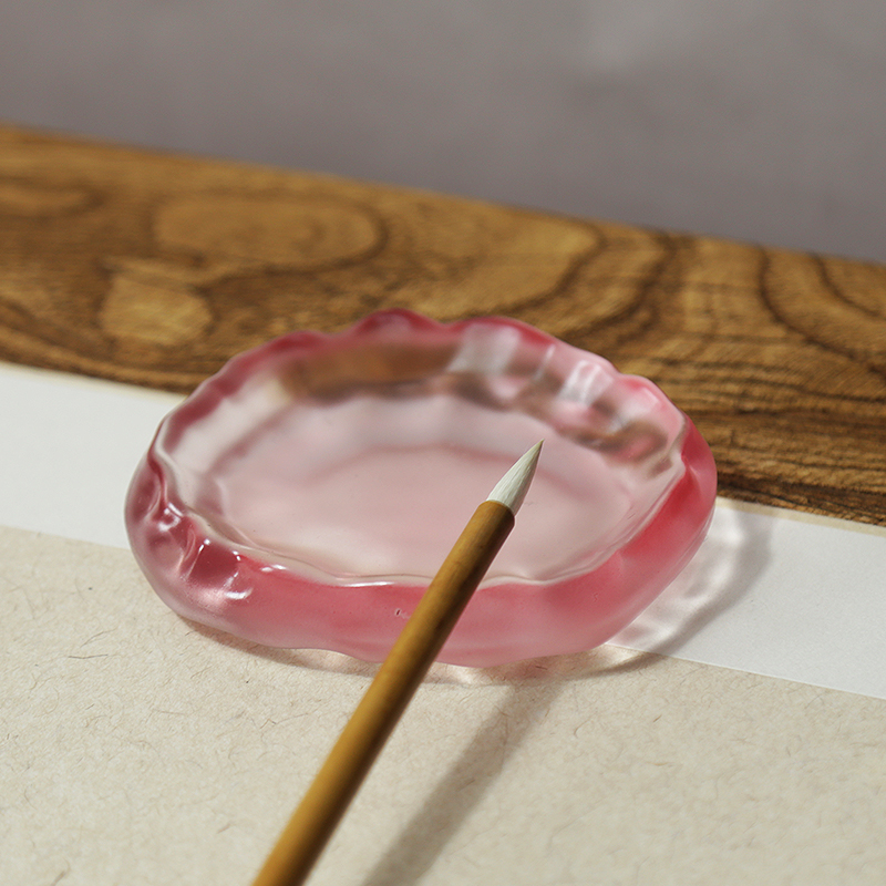 赋比兴 琉璃笔舔多功能墨池墨盘盛墨汁专用小水碟初学者学生练毛