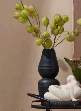 西岱岛家居 出口北欧家居陶瓷胖女人雕塑磨砂摆件软装饰奶油风