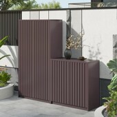 户外全铝合金储物柜防水防晒别墅庭院多功能杂物工具收纳柜鞋 柜