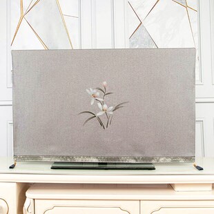 2023新款电视机防尘罩套全包中式65寸75寸85高端液晶屏幕保护盖布