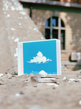 【青木制】手作天空云朵摆件云立方滴胶创意文艺水晶定制情侣礼物