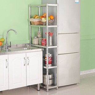 50x20 80x30cm100x25宽35x55不锈钢厨房收纳夹缝隙多层家用置物架