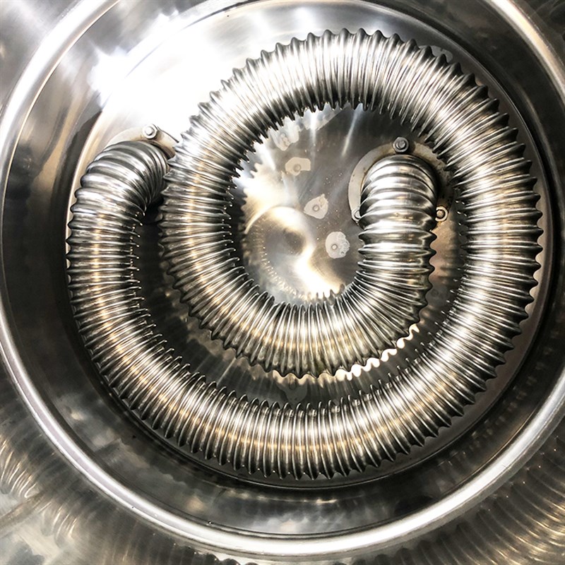 松宜煮面桶50型加厚不锈钢大法兰盘波纹管圆火管煮面炉配件蒸包炉