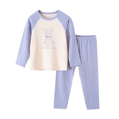 儿童保暖内衣套装纯棉加绒加厚男童套装秋衣秋裤女童秋冬睡衣A类