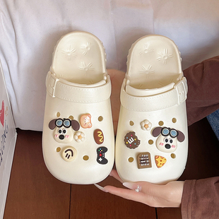 洞洞鞋女款2026夏季新款厚底舒服沙滩可外包头出户外凉拖鞋夏天女