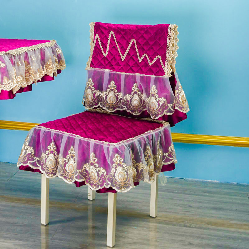 欧式椅子套家用茶几桌布椅垫餐桌布椅套长方形绒丝布艺可定制包邮