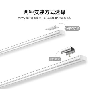 柜铝槽 led灯衣橱柜餐边柜鞋 内置感应明装 层板灯带手扫人体嵌入式