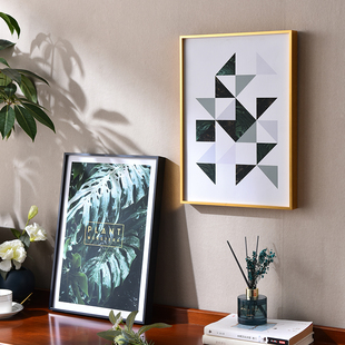 打印照片和相框定制来图定做24寸20寸32寸4开8kA3铝合金画框线条