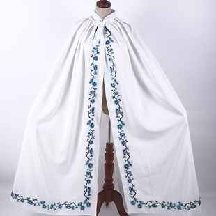 戏曲演出服装小衣包 豫剧秦雪梅吊孝大祭庄戏服白花边披风 袄裙裤