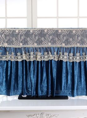 电视机罩新款红蓝色防尘罩帘挂式座曲面65液晶425055英寸开机不取