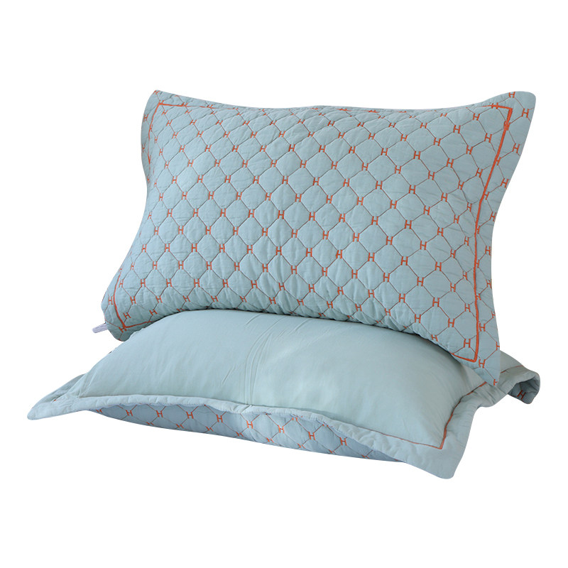 纯棉枕套一对装新款家用单人枕头套全棉纱布加厚款乳胶枕芯内胆套