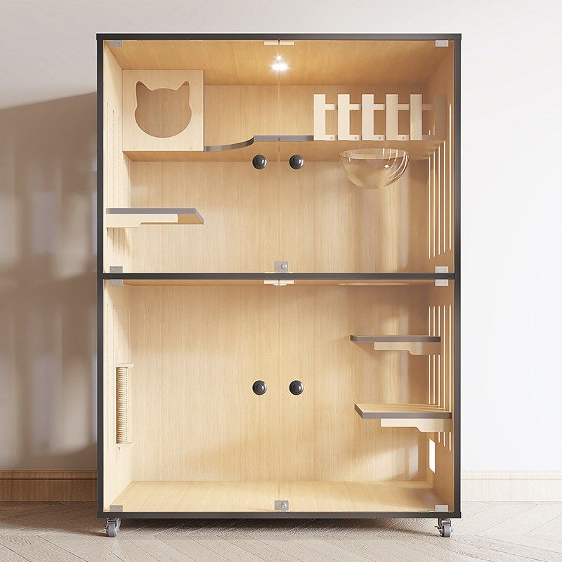 (新)猫别墅自动猫柜猫笼家用室内超大透气窝实木封闭式电动猫砂盆,宠物/宠物食品及用品,猫笼子/猫别墅,淘宝优惠券,粉丝福利购,淘宝优惠卷