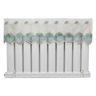 暖气片罩子新款家用装饰遮挡老式铸铁防熏黑防尘半包布艺盖巾定制