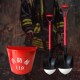 消防沙箱配件消防铲铁锹消防桶4L半圆筒8L12L沙桶