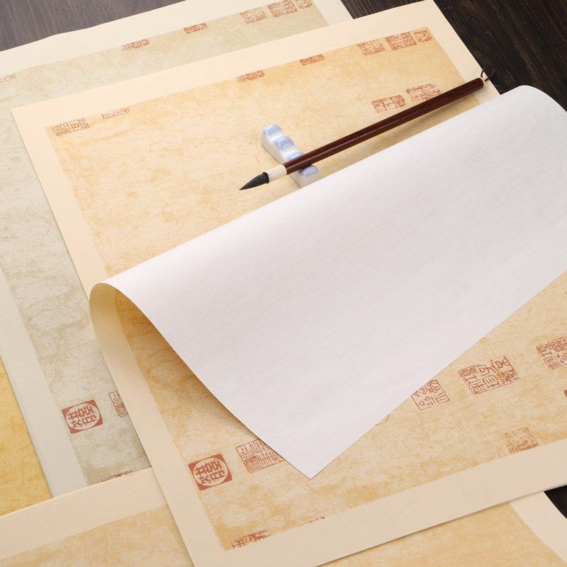 蜡染清和帖手札宣纸半生熟仿古带印章行楷草毛笔书法创作专用纸,文具电教/文化用品/商务用品,宣纸,淘宝优惠券,粉丝福利购,淘宝优惠卷