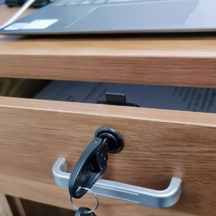 黑色办公桌抽屉锁芯柜子锁家用五金锁芯衣柜锁柜门锁加长家具锁头