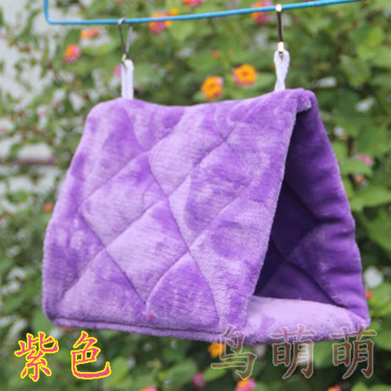 包邮加厚纯棉鹦鹉鹩哥八哥保暖鸟巢鸟窝棉窝过冬吊床仓鼠窝三角窝