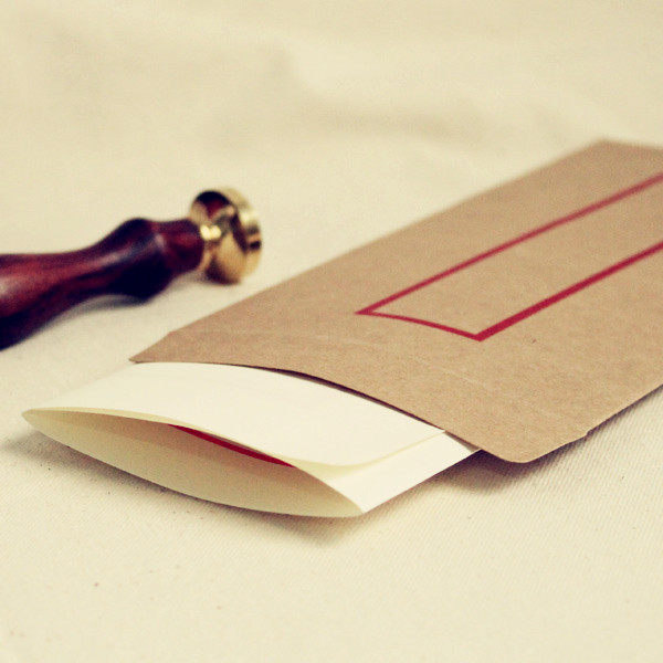 50复古风信纸中国风传统中式八行书信笺古典红格老旧信封信纸套装