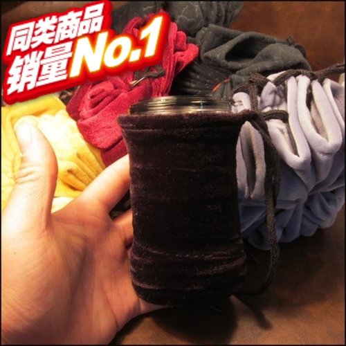 蝈蝈筒的套子带扎绳叫罐绒布套葫芦架子鹿皮套精品鸣虫虫具