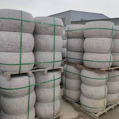 花岗岩石鼓大理石路障石墩子五莲花红车挡学校小区车挡石天然石材