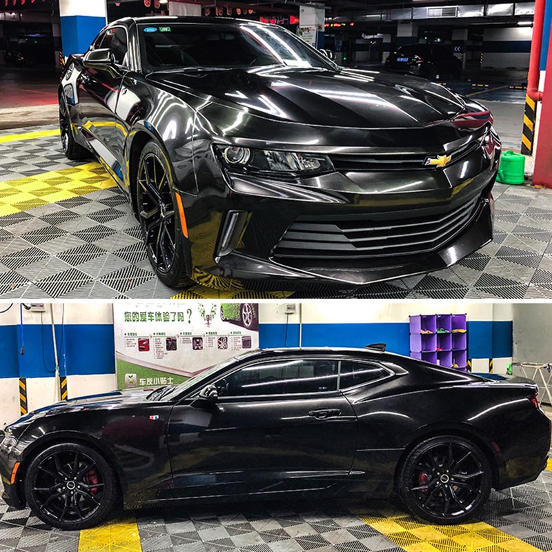 汽车超亮水晶黑改色膜全车身钢琴黑贴膜武士黑修复亮光漆面保护膜