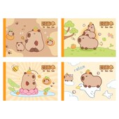 卡皮巴拉图画 划 划画 划本小学生一年级幼儿园加厚线 缐圈空白画