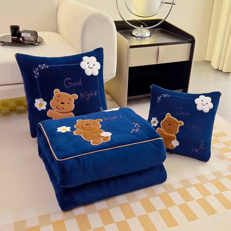 新款布绣抱枕被秋冬加厚靠垫办公室保暖抱枕毯学校,居家布艺,抱枕被,淘宝优惠券,粉丝福利购,淘宝优惠卷