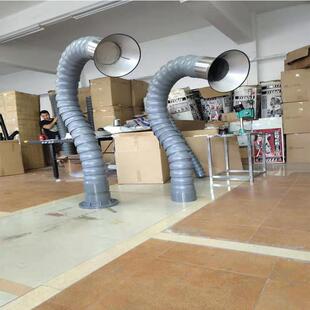 厂家供应200mm竹节吸烟管免支撑排烟抽烟管排风管排烟管升级款