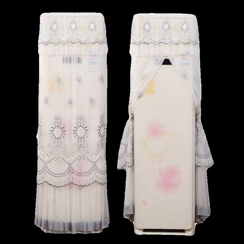 客厅立式长方形柜机空调罩防尘遮灰蕾丝柜机柜式防尘罩开机不取2p