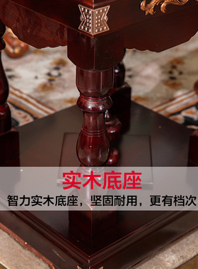 纯铜实木地球仪大号特大号3d凹凸立体复古居家客厅办公室轻奢摆件