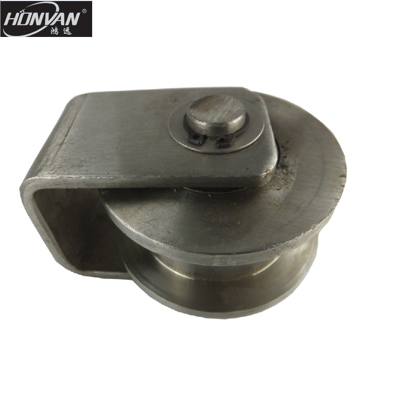 不锈钢U型轮 平移门电机配件 平移门走轮 脚轮